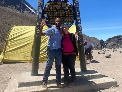 Exclusive luxury campsite setup at Buffalo Camp on the remote northern slopes of Mount Kilimanjaro