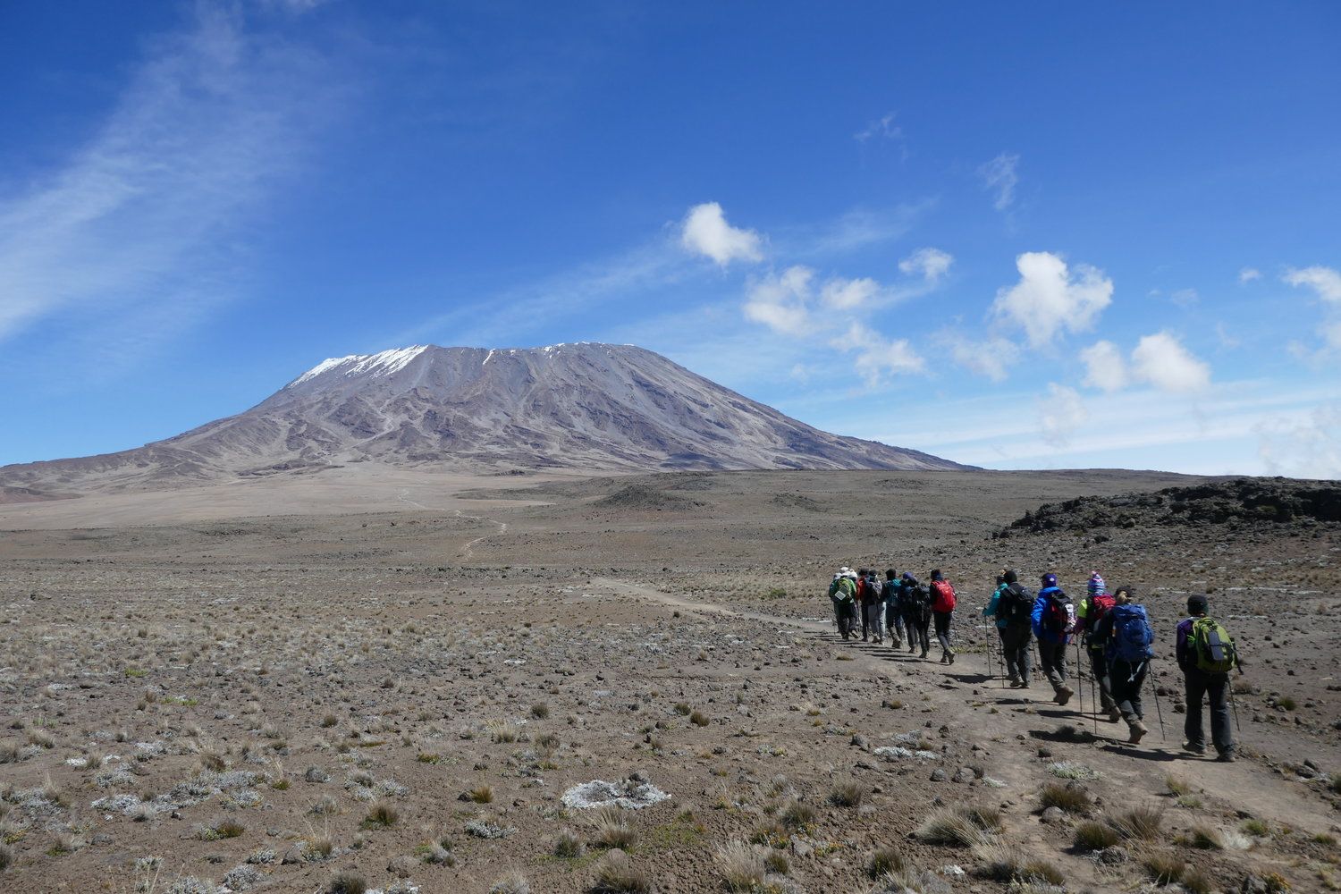 Guided high-altitude Mount Kilimanjaro trekking tour