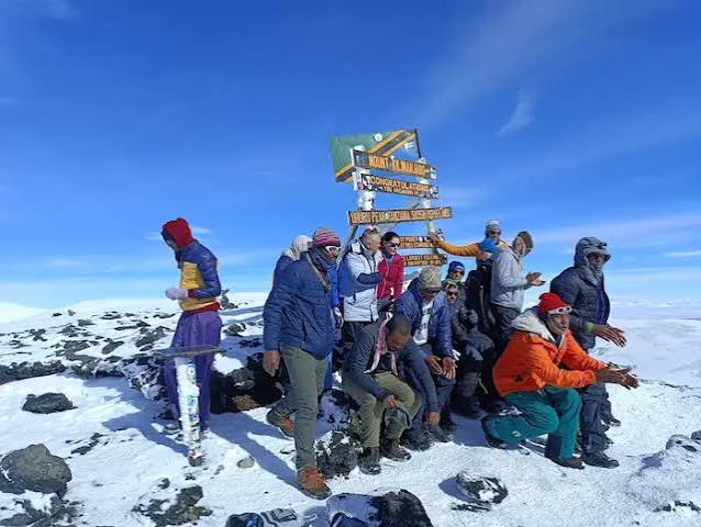 Premium high-altitude tents set up at the School Hut campsite on Mount Kilimanjaro