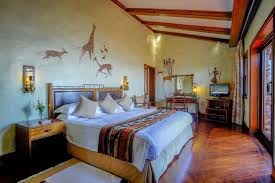 Traditional African dome architecture at the luxury Serengeti Serena Safari Lodges