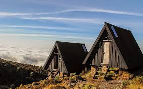 Ultra-luxury starlit campsite setup on Mount Kilimanjaro